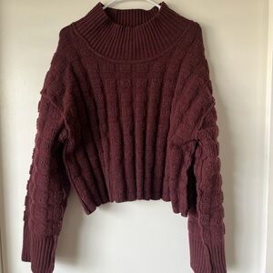 (SOLD) We the Free Women's Burgundy Sweater